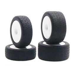 Carisma GT24B Wheels With Mounted Tyres - White