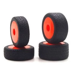 Carisma GT24B Wheels With Mounted Tyres - Orange