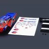 Carisma GT24TR Painted Bodyshell - Red/ Blue