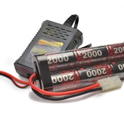 Modelsport 2000mAh Battery And NX-20 Charger Set For RC Car Tamiya Plug