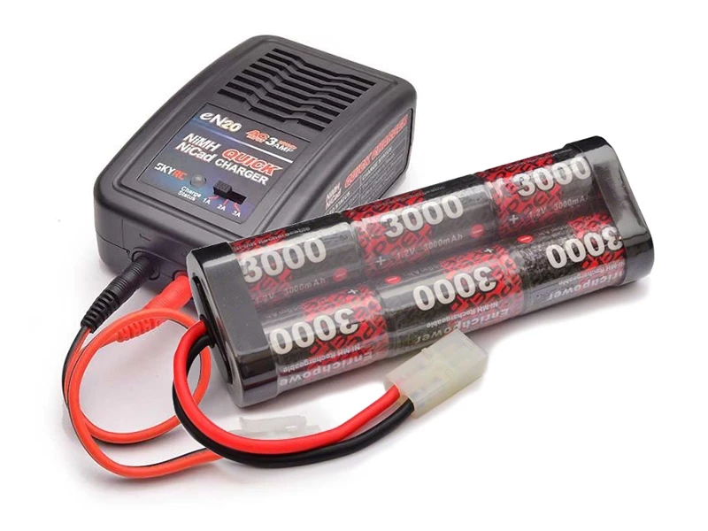 Modelsport 3000mah 7.2v Battery Pack And EN20 Quick Charger Set For RC Car Tamiya Plug 1 Modelsport 3000mah 7.2v Battery Pack And EN20 Quick Charger Set For RC Car Tamiya Plug